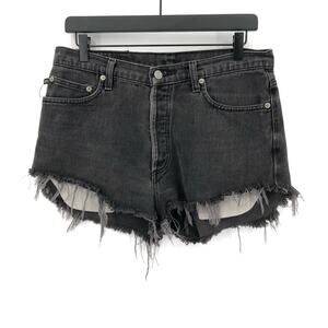 RALPH LAUREN Custom Cutoff Jean Short Washed Black 31
